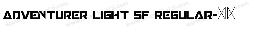 Adventurer Light SF Regular字体转换